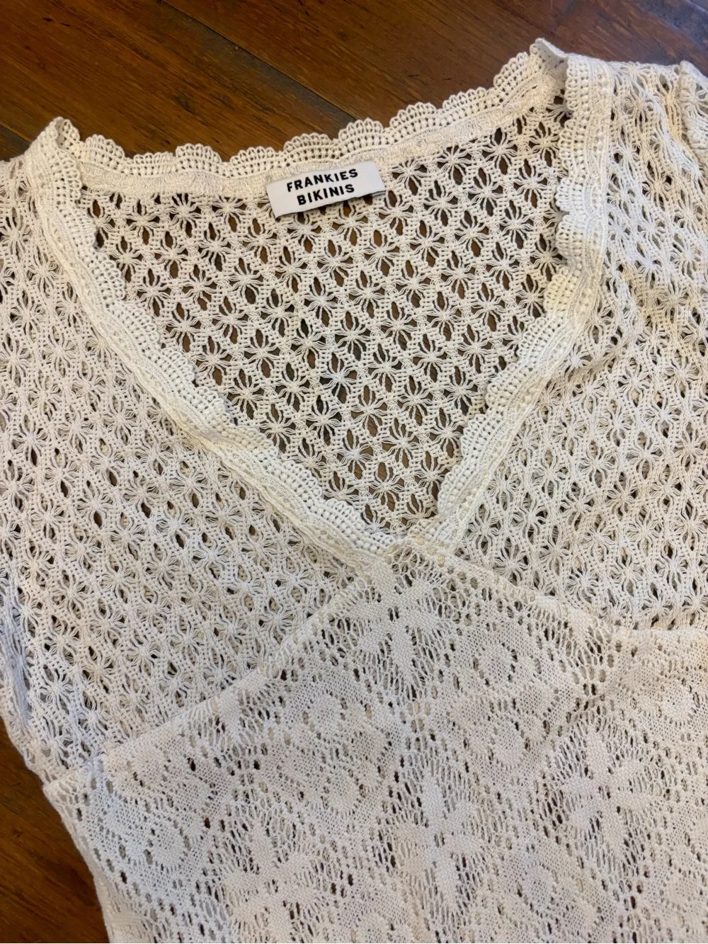 Frankie’s bikinis Belle crochet mini dress
